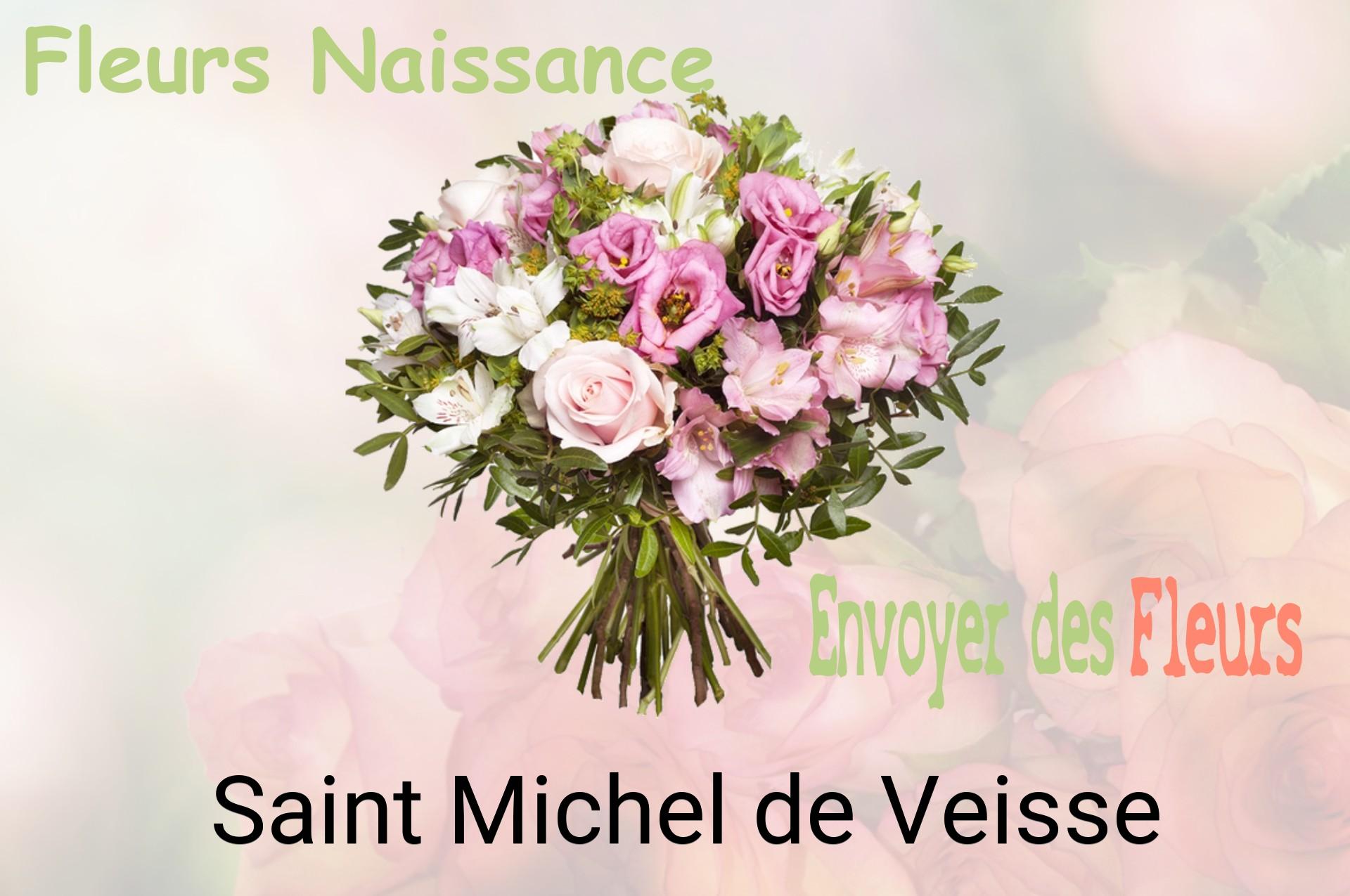 Bouquet de fleurs de naissance livré à Saint-Michel-de-Veisse